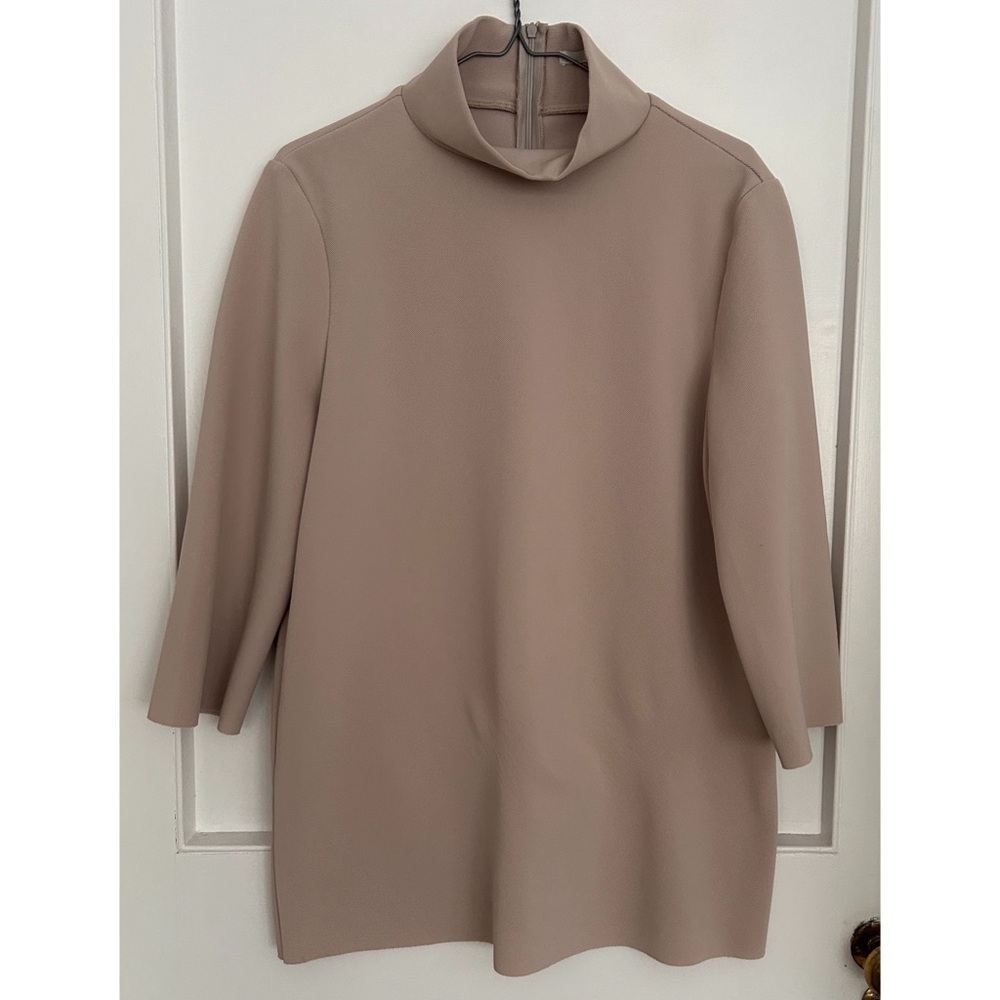 Oak and Fort Beige High Neck Shirt/Tunic Size M